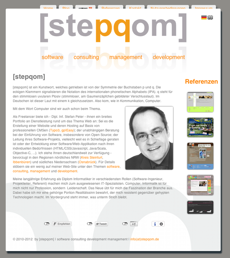 [stepqom]-Homepage im "richtigen Browser"